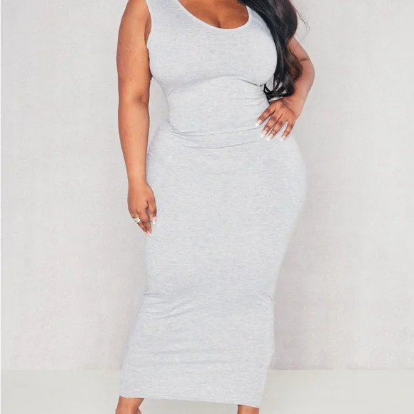 PrettyLittleThing | Dresses | Prettylittlething Plus Grey Marl Jersey Scoop Neck Midaxi Dress | Poshmark PrettyLittleThing | Dresses | Prettylittlething Plus Grey Marl Jersey Scoop Neck Midaxi Dress | Poshmark